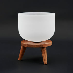 White Frosted Crystal Singing Bowl